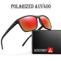LOISRUBY Brand Polarized Fishing Sunglasses Men Women Classic Square Eyewear Mtb Bicycle Camping Hiking Driving Goggles UV400