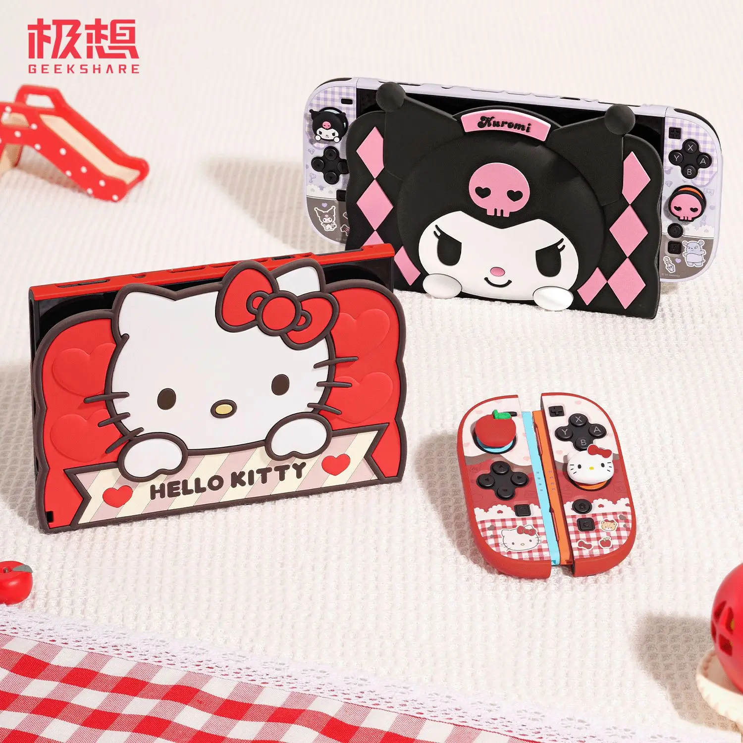 For Switch2 Base Protective Case for Ns2 Silicone Protective Cover Cute Sanrio Game Console Accessories Send To Friends Cool New