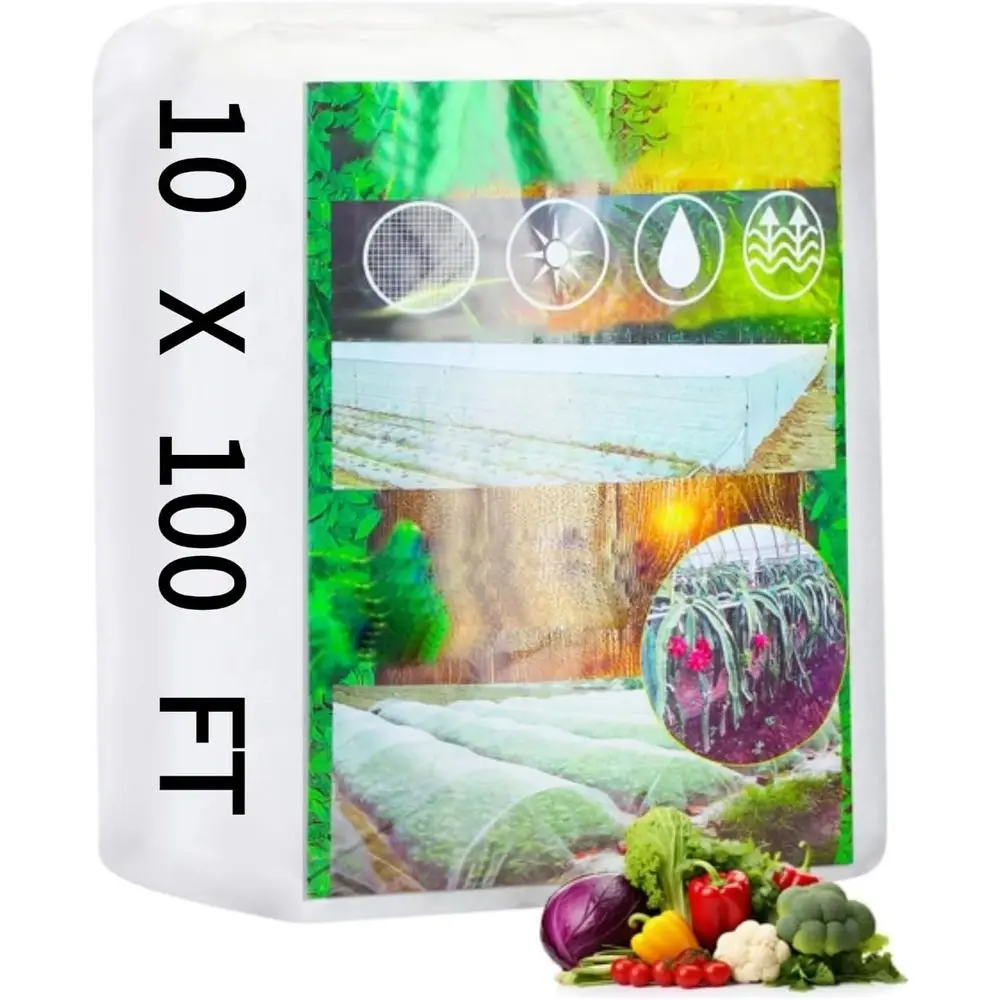 

10 x 100 T Garden Netting Ultra ine Mesh Insect Netting or Raised Bed Vegetables ruits lowers Trees, Plant Row Cover or Garden G