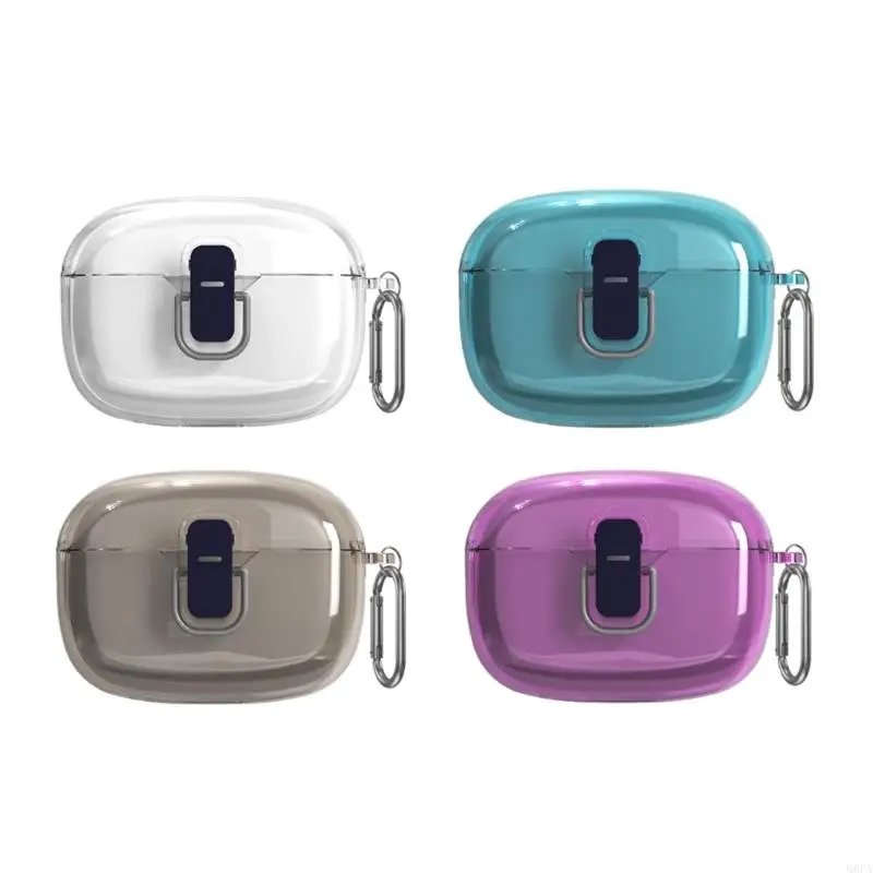 Q6PA Protective Case with Hook All Around Defense Scratch Resistant Cover Secure Storage Case Suitable for Vibe Beam/ 200TWS