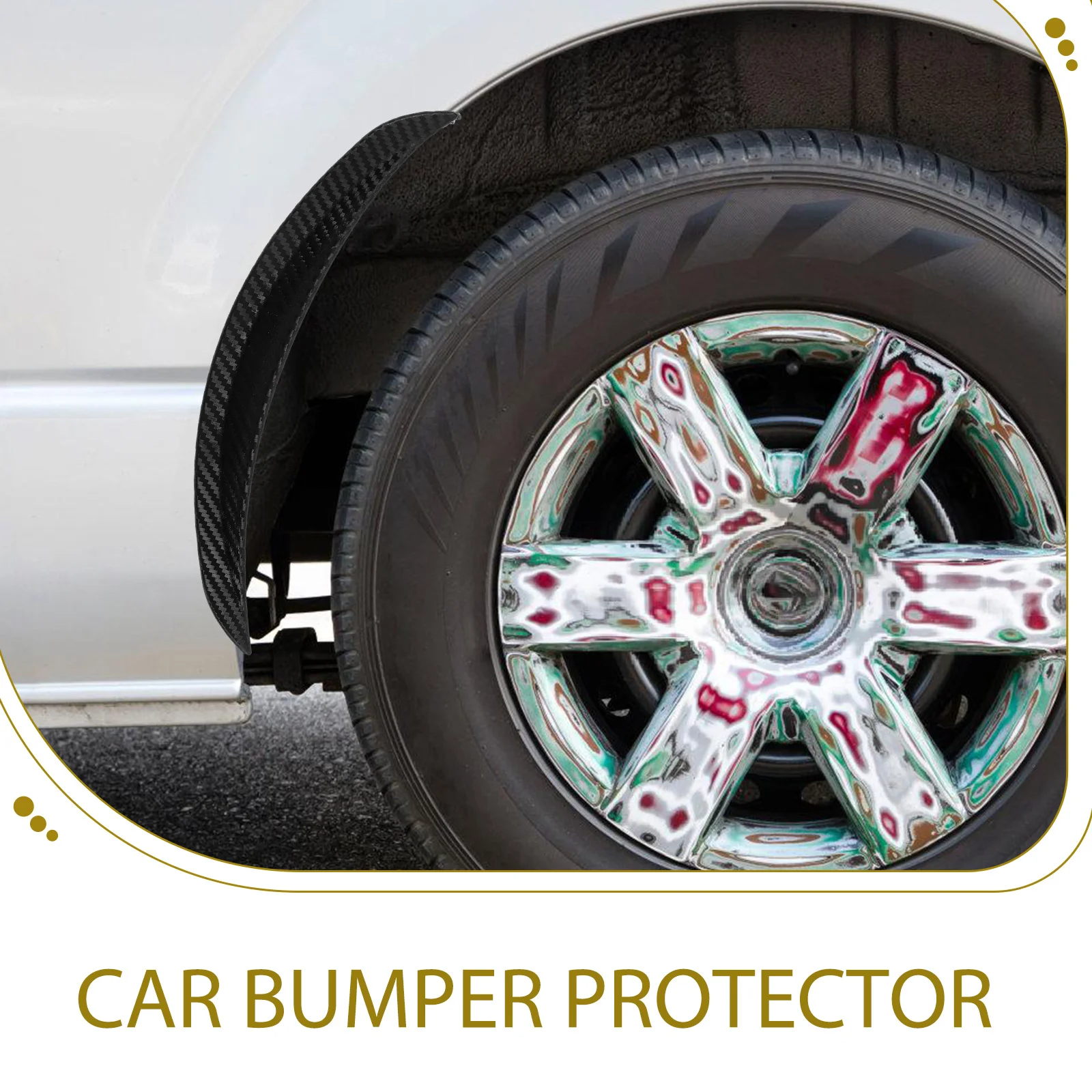 

2 Pcs Automobile Anti-collision Strip Bumper Guard for Cars Strips Decor Trims