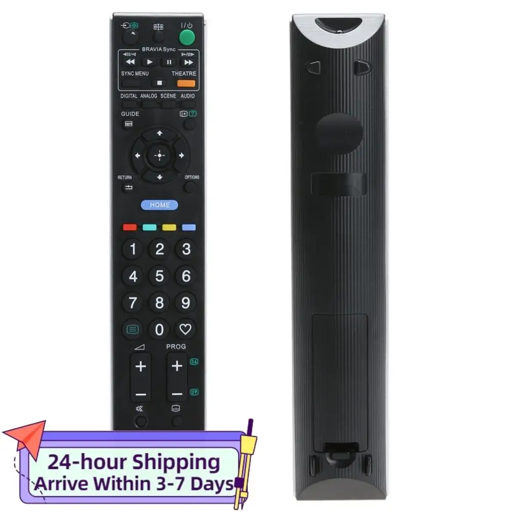 Control remoto de TV, controlador de televisión universal, reemplazo con pilas, negro, para televisor Sony RM-ED016