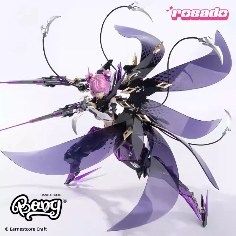 Nucleaire Seiji maakte een 1/10 afgewerkt model van het Rosha Project Star Flower Black Iris als decoratieve figuur voor de robotmeisjes