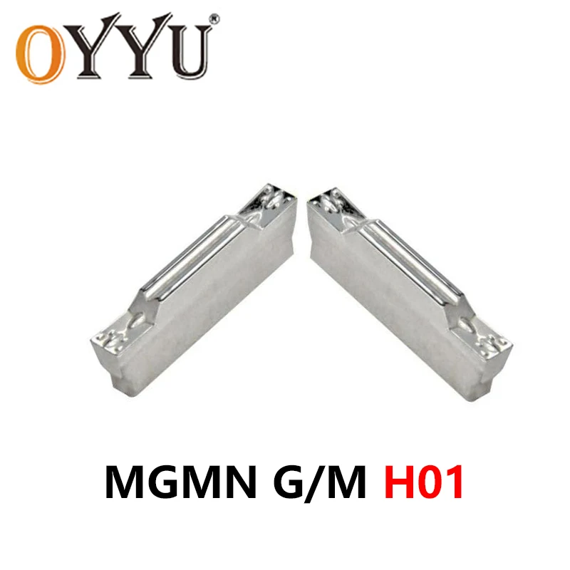 

OYYU MGMN 200 300 400 CNC Tool Cutter MGMN150-G MGMN200-G MGMN250 G MGMN300-M MGMN400-M MGMN500-M MGMN600-M H01 Grooving Inserts