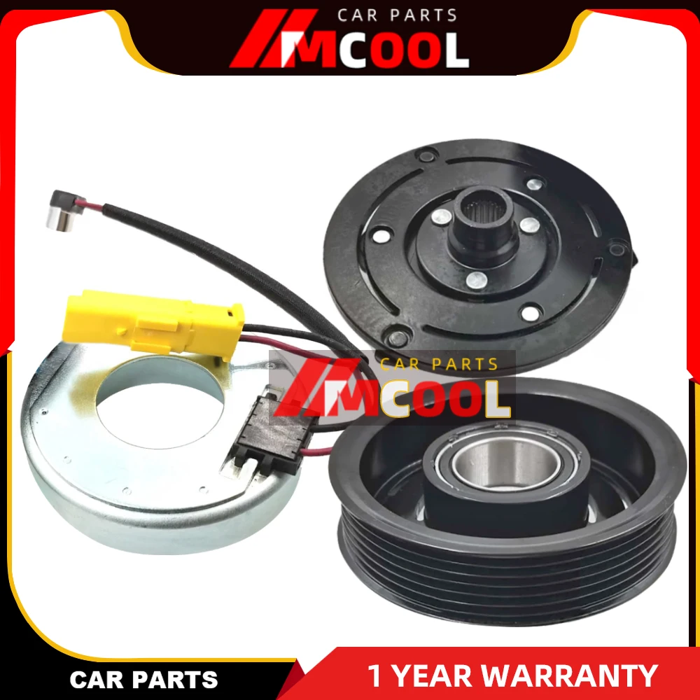 

Новая муфта компрессора кондиционера переменного тока для Peugeot 301 Citroen C3 C-Elysee 9806599380 9810349980 9808860080 9676011680 JSR11T603078 6PK