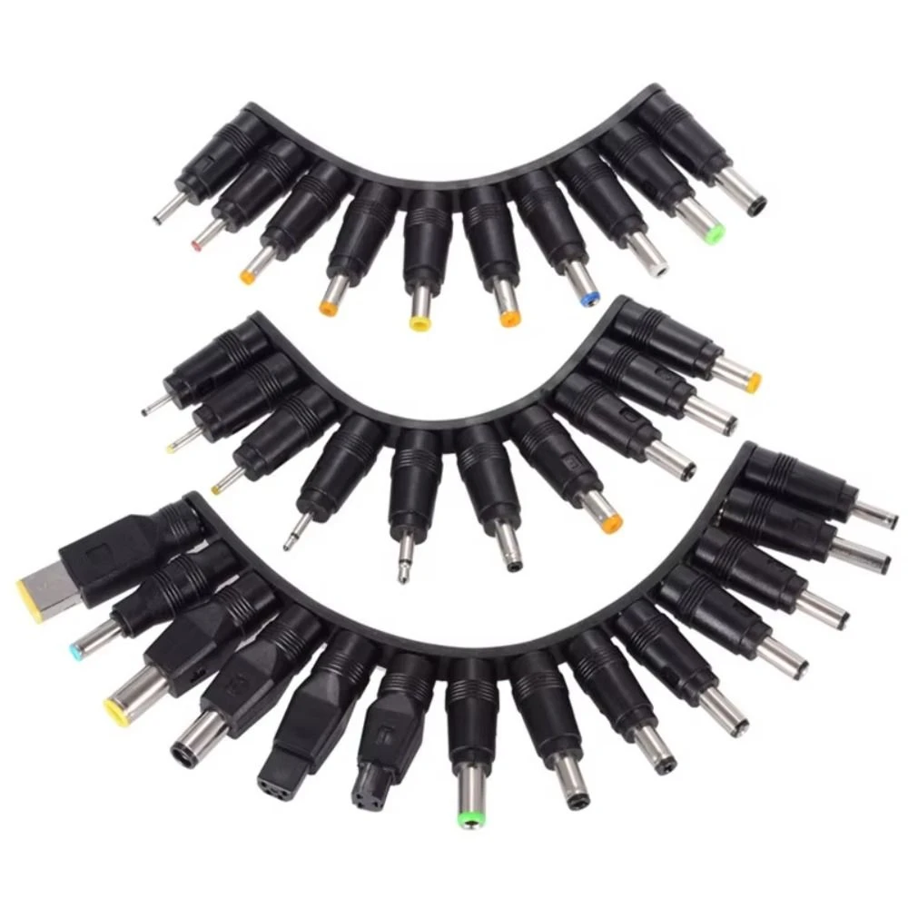 34PCS/Set 5.5mmx2.1mm Laptop Power Adapter DC AC Convenient Laptop Female Plug Universal Multipurpose Plug Jack Sets