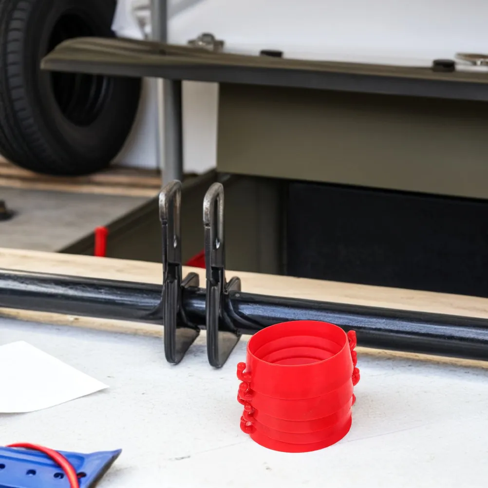 

6Pcs Plastic Cone Connector Rings Secure Lightweight Traffic Cone Chain Links Barrier Connectors Construction Safety Chain Links