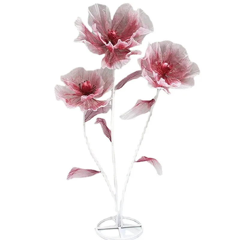 Simulated silk screen flower beauty Chen oversized decorative ornaments wedding scene layout modeling road guide wedding props