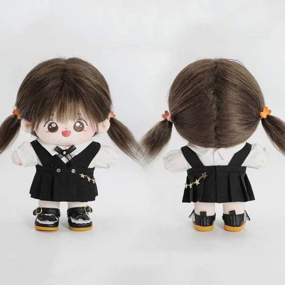 T-shirt 20cm Doll Clothes Dress Up Stuffed Dolls Cotton Dolls Outfit Skirt Dresses Academy Uniform Doll Uniform Set