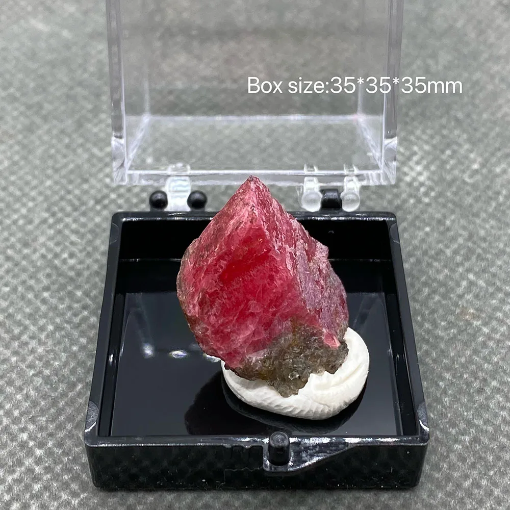 

100%Natural Quartz Rhodochrosite and Purple Fluorite Pyrite Mineral Crystal Specimen from Guangxi Province,China + box :3.5cm