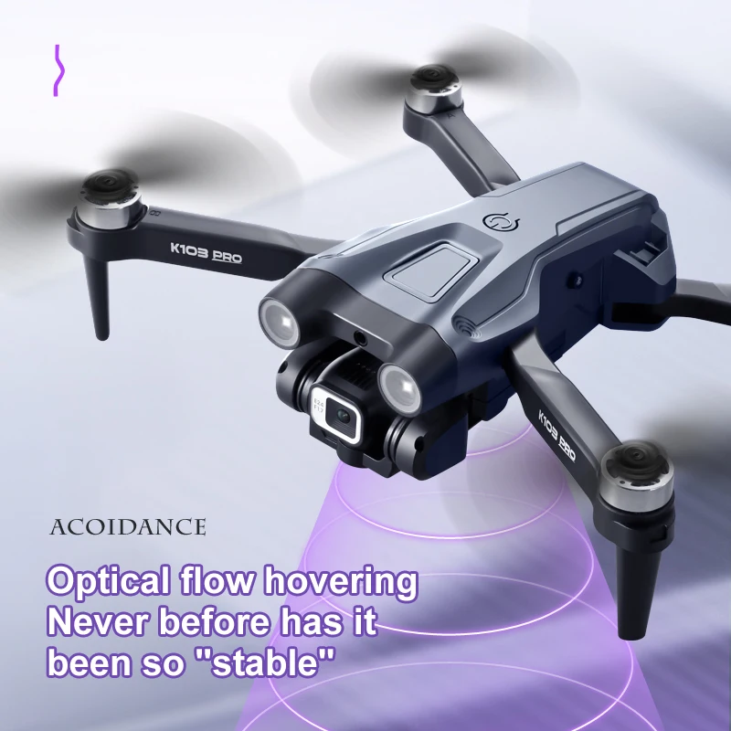 Xiaomi K103pro 드론 전문 듀얼 HD 카메라 항공 사진 FPV 헬리콥터 장애물 회피 Foldable RC Quadcopter Toys
