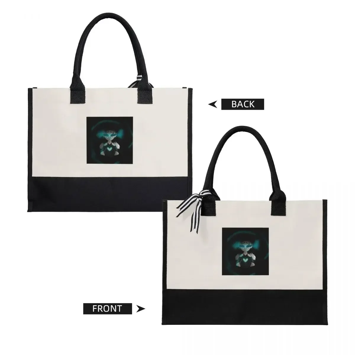 Borsa per la spesa regalo in tela Anime Goth Girl Borsa classica in tela di grande capacità Regali di qualità personalizzabili