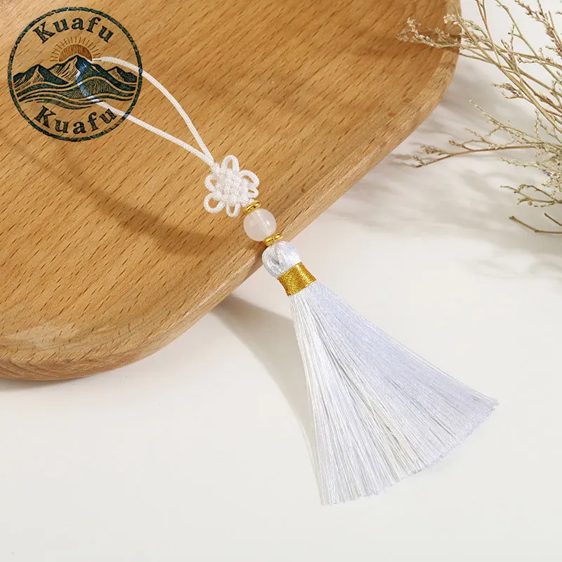 5/10/20PCS Tassels Chinese Knot Silk Tassel Hand-Woven Beaded Pendant Fringe For DIY Crafts Gift Jewelry Making Bookmark Decor