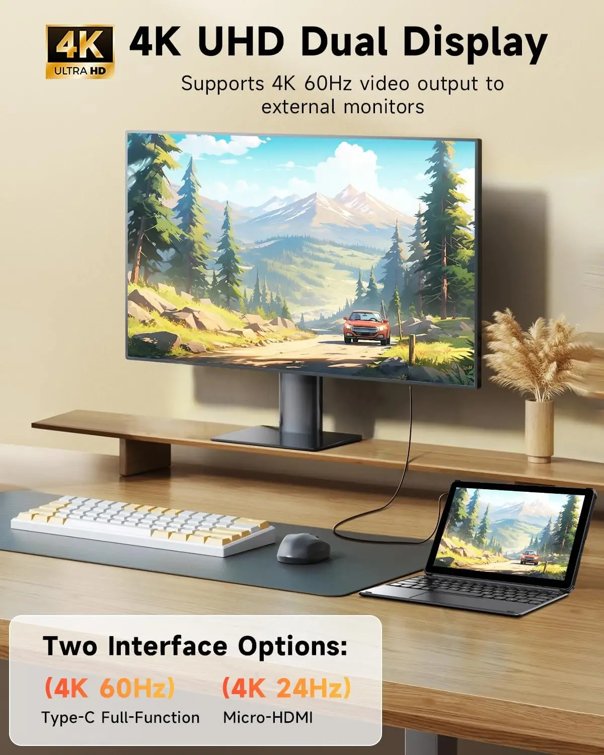 Tablettes CHUWI Hi10 X2 10,1'' Dual-Core Intel Core i3 (jusqu'à 3,9 GHz) 8 Go de RAM 256 Go de SSD Tablette PC Windows 4K Micro Windows11 WIFI6