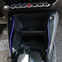 Interior Central Control Panel Cover Sticker For Peugeot 2008 For Peugeot 208 2020 2021 2022 Decorative Interior Accessories