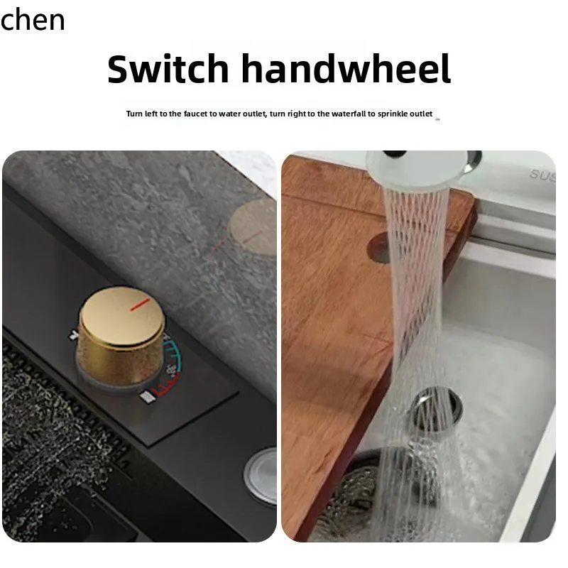 YFY  Kitchen Stainless Steel Sink with Bracket Household Dishwashing Sink Commercial Integrated
