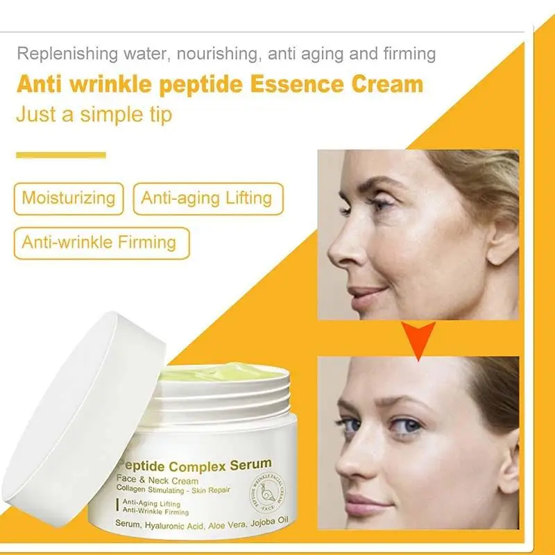 Anti-Rimpelcrème Hyaluronzuur Hydraterende Huidverzorging Peptide Complexe Essence Verstevigende Whitening Schoonheidscosmetica