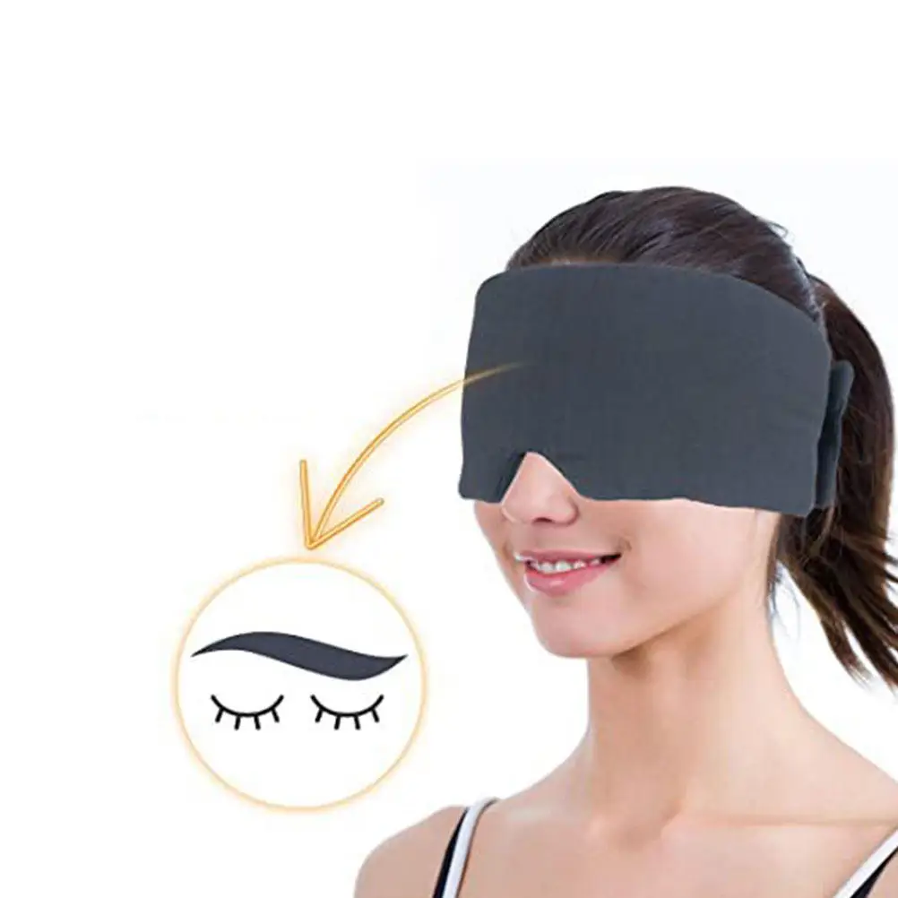 

Premium High-Grade Cotton Full Coverage Sleep Eye Mask Foldable Washable Reusable Travel Blindfold for Home Office Hotel Camping