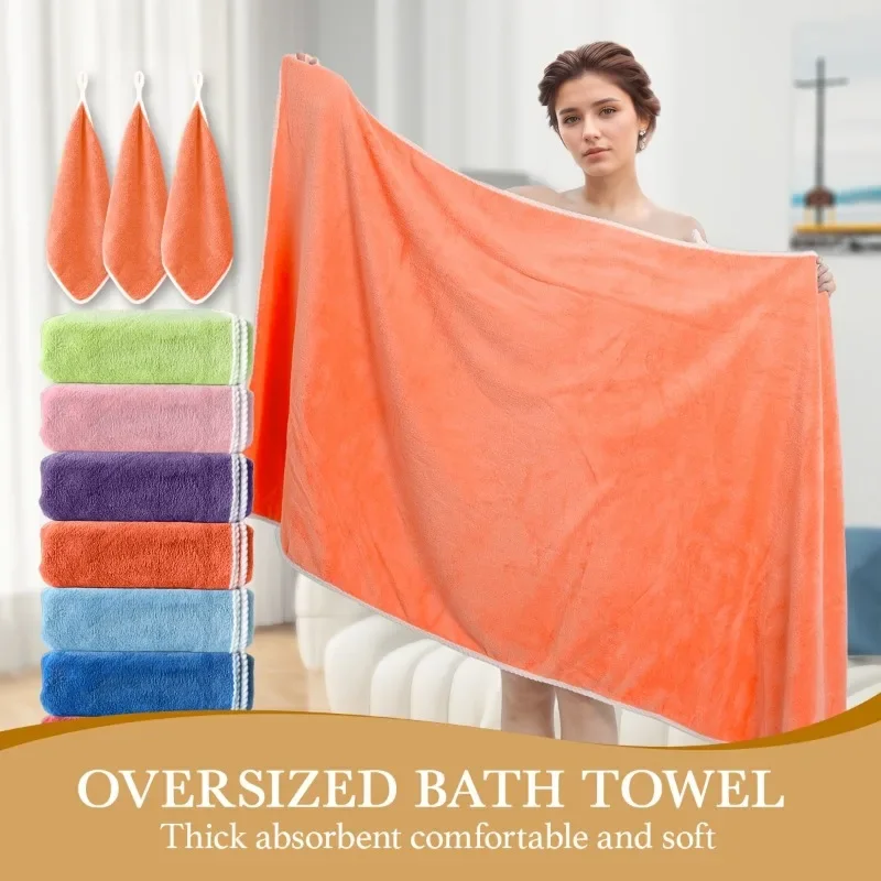 8pcs-bath-towel-set-2pcsextra-large-bath-towel-6pcs-face-towel-hair-drying-turban-super-soft-high-absorbent