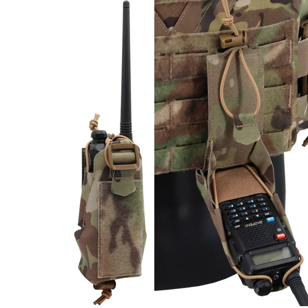 Tactical Gridlok Radio Pouch  Walkie Talkie Bag Molle Intercom Pouch For Hunting Airsoft