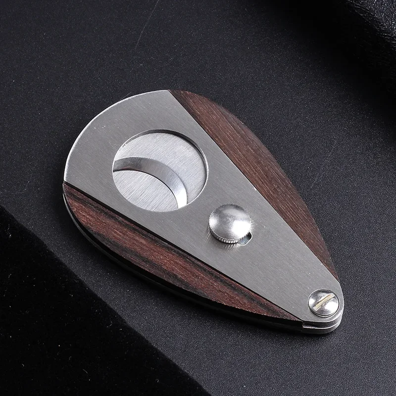 

Sandalwood Cigar Cut Knife Stainless Steel Sharp Cigar Cutter Travel Knife Tool Pocket Cigar Scissors Cigars Accessories Gifts