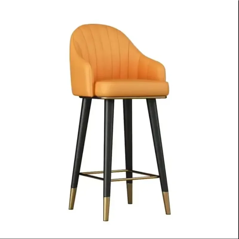 Modern Luxury Upholstered Dining Room Furniture Luxury High Chair Fabric Velvet Dining Chair with Metal Legs Black