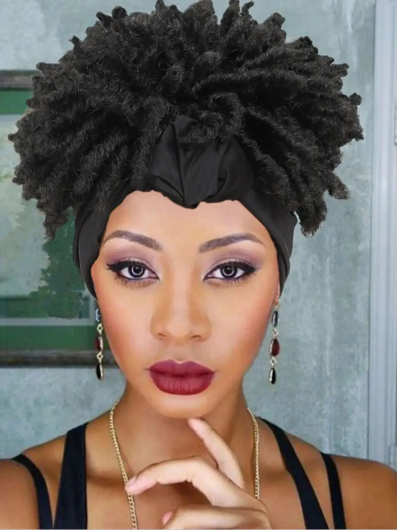 Short Braid Synthetic Wig for Men and Women