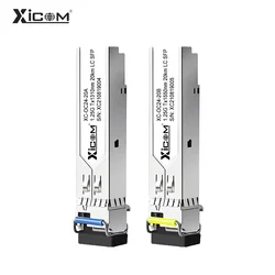 1.25G 20KM LC Simplex Compatible Cisco GLC-BX-D Single Mode Single Fiber 1310/1550nm with Cisco/Mikrotik Gigabit Ethernet Switch