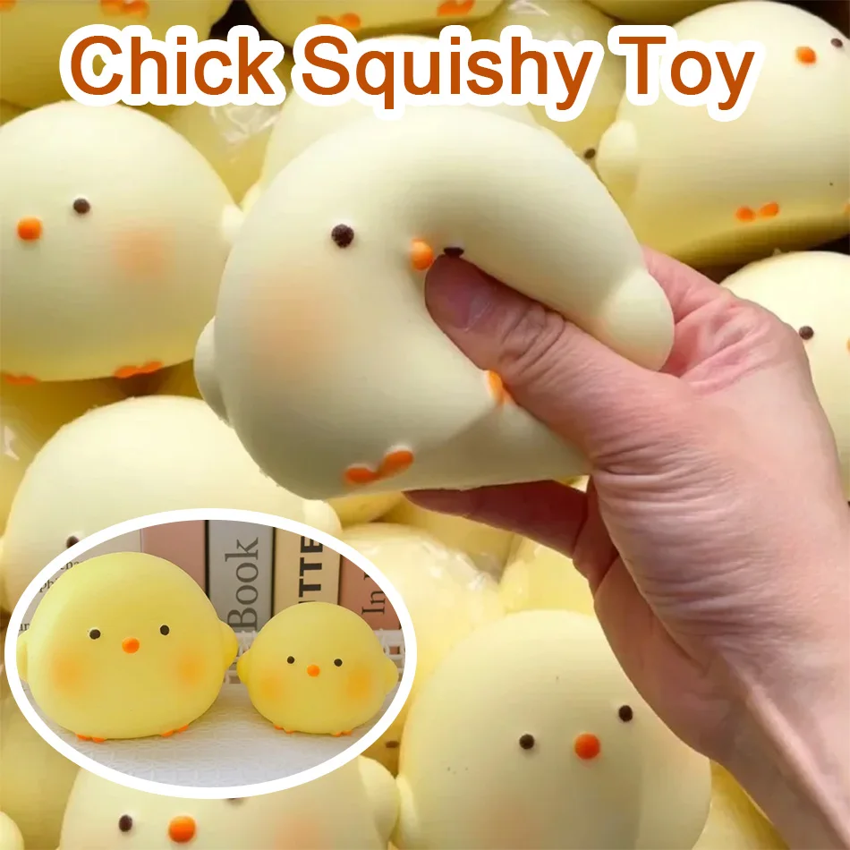 

Горячая новинка! Милая игрушка-сквиш в виде цыпленка, медленно восстанавливающая форму, для снятия стресса и сенсорной стимуляции, для детей и взрослых, для снятия тревоги, при СДВГ и аутизме
