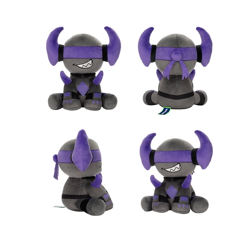 Phighting Broken Plush Double Horn Bull Soft Stuffed Animal Toy Cute Gothic Cozy Home Decor For Kids Teens Couple ChristmasGift