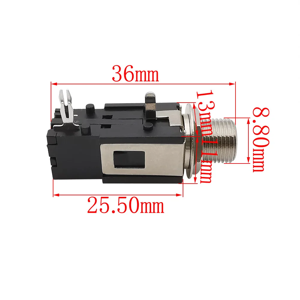 5Pcs 6.35mm 1/4