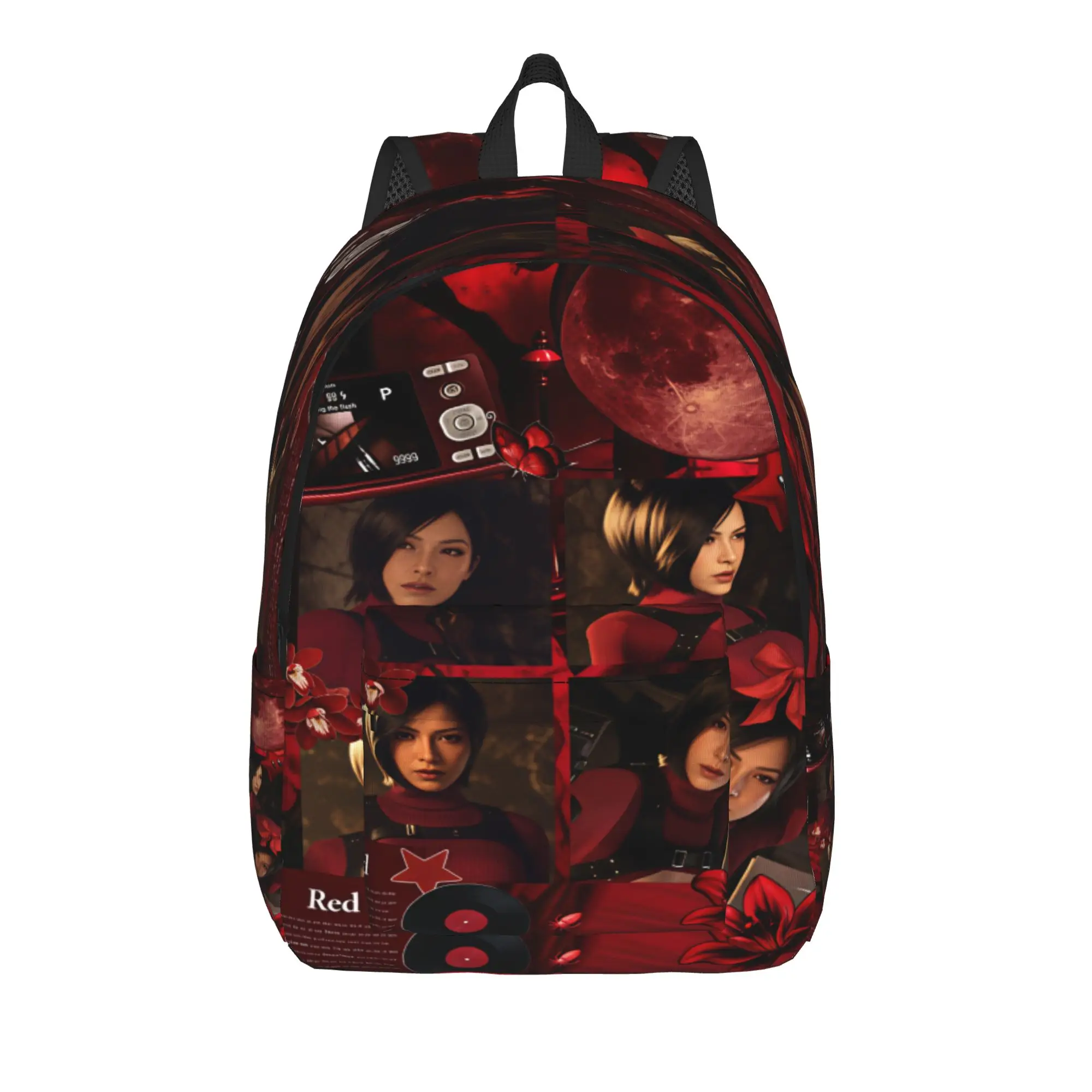Ada Wong Resident Evil Backpack Boy Girl  Pattern Backpacks Polyester Style School Bags Trekking Design Rucksack