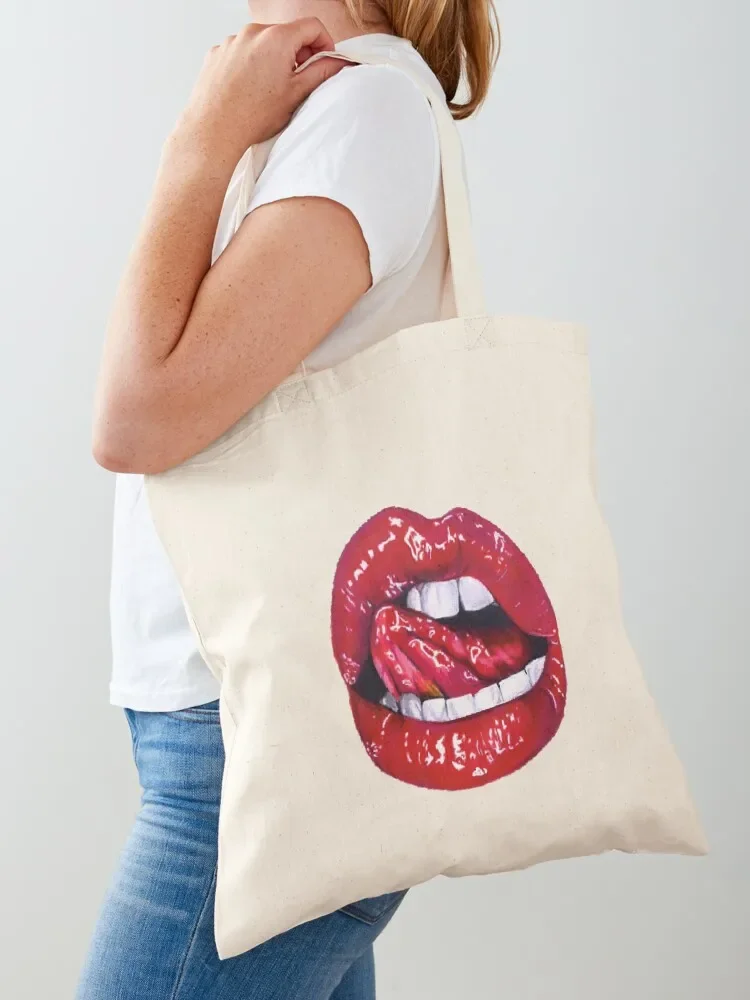 حقيبة حمل شفاه حمراء حقائب نسائية حقائب نسائية حقيبة نسائية حقائب تسوق قابلة لإعادة الاستخدام #1