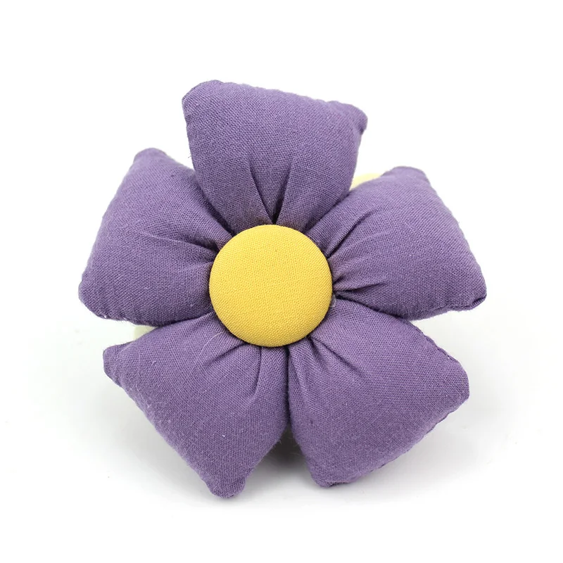 6Pcs 8cm Handmade Big Flowers Padded Appliques For Baby Headwear Hairpin Crafts Decor Bag Clothing Patches Accessories