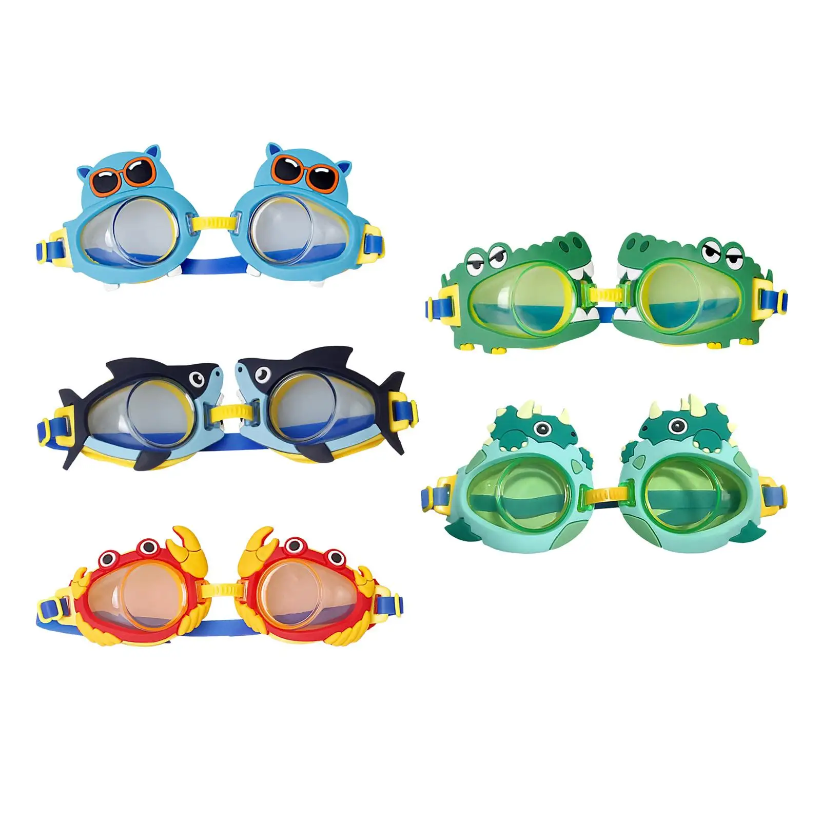 Kids Swim Goggles Lightweight Swim Glasses for Summer Swimming Party Favors