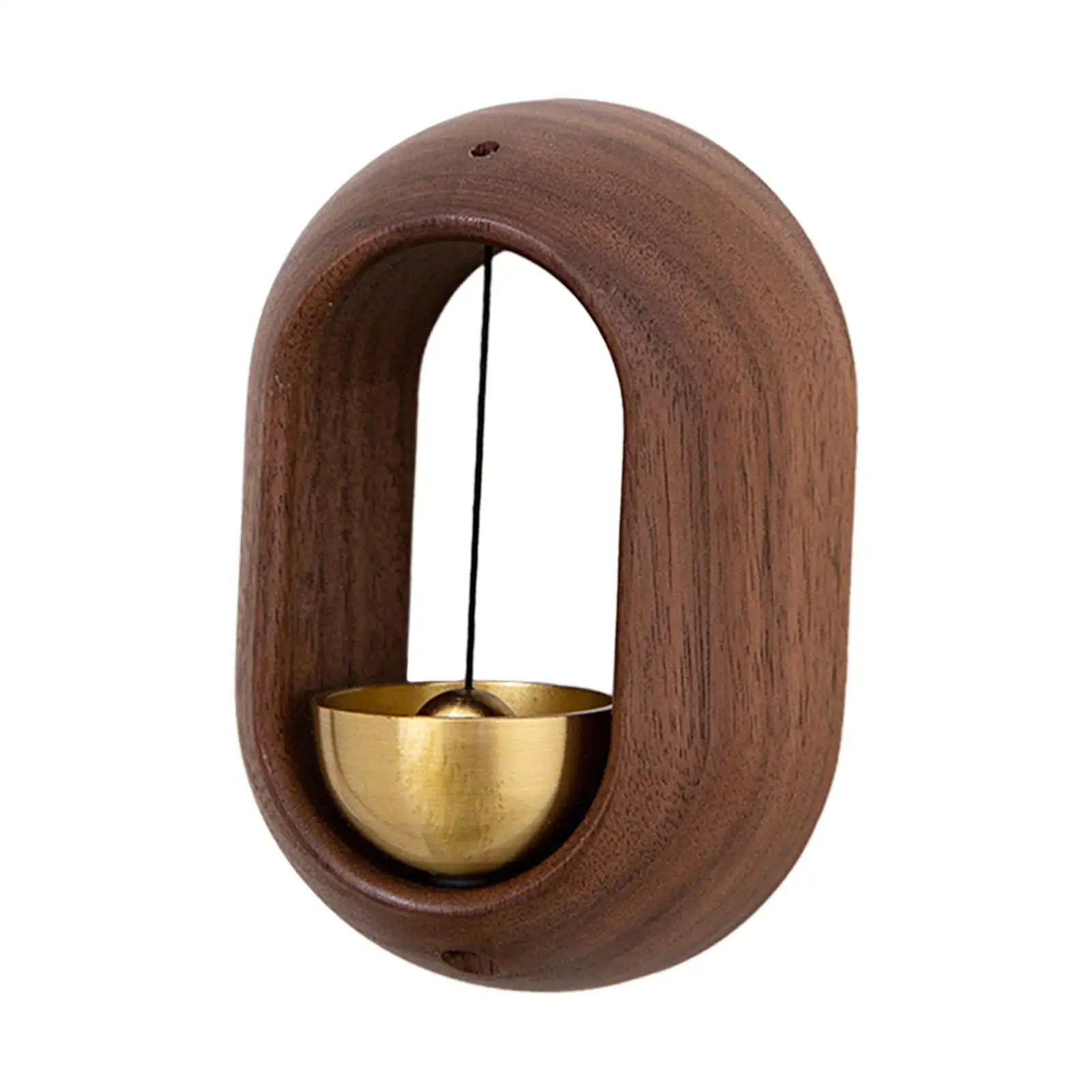 Shopkeepers Bell Wood Japanese Style Oval Shape Home Decoration Doorbells for Business Barn Door Farmhouse Windows Wardrobe