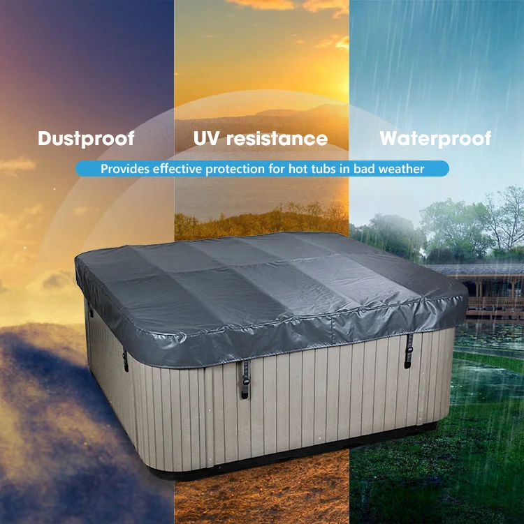 New Modern Design XPE Foam Tarpaulin Insulated Cover for Outdoor Swimming Spa Hot Tub Head Bath Tank