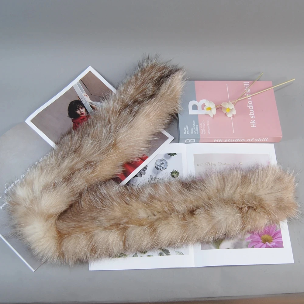 Gran oferta, bufanda de piel de zorro Natural cálida para invierno para mujer, anillo tejido de piel de zorro auténtica, pañuelo a la moda para mujer, pañuelo de piel auténtica para mujer
