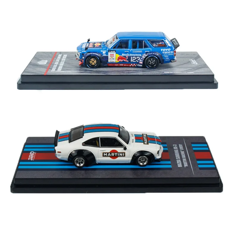 

INNO 1:64 Nissan GT-R R35 R33 # 11 # 32 Mazda RX3 Station Wagon Mattini Модель автомобиля из сплава