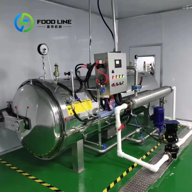 Customize  New Condition Water Spray Retort Machine for Efficient Sterilization of Meat Aquatic Products Canned Food