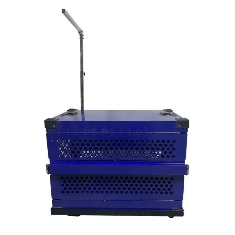 

Heavy Stackable 48'' Stainless Steel Dog Cat Kennel Large Pet Cage for Dogs And Cats