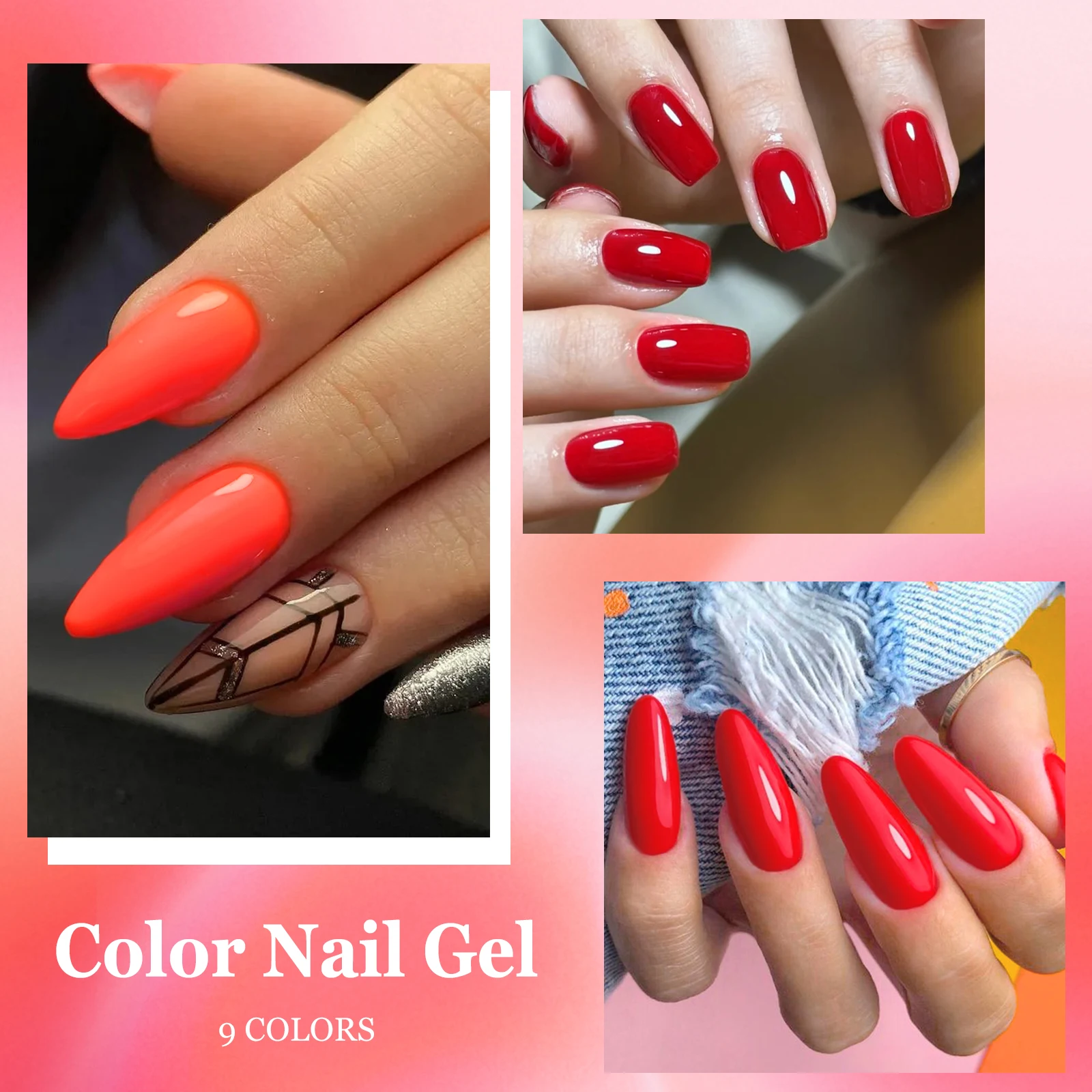 12 pz Gel Smalto Set HEMA Libero 7 ml Glitter Semi Permanente Soak Off Gel UV Vernice Base Top Coat Manicure Unghie Forniture FAI DA TE