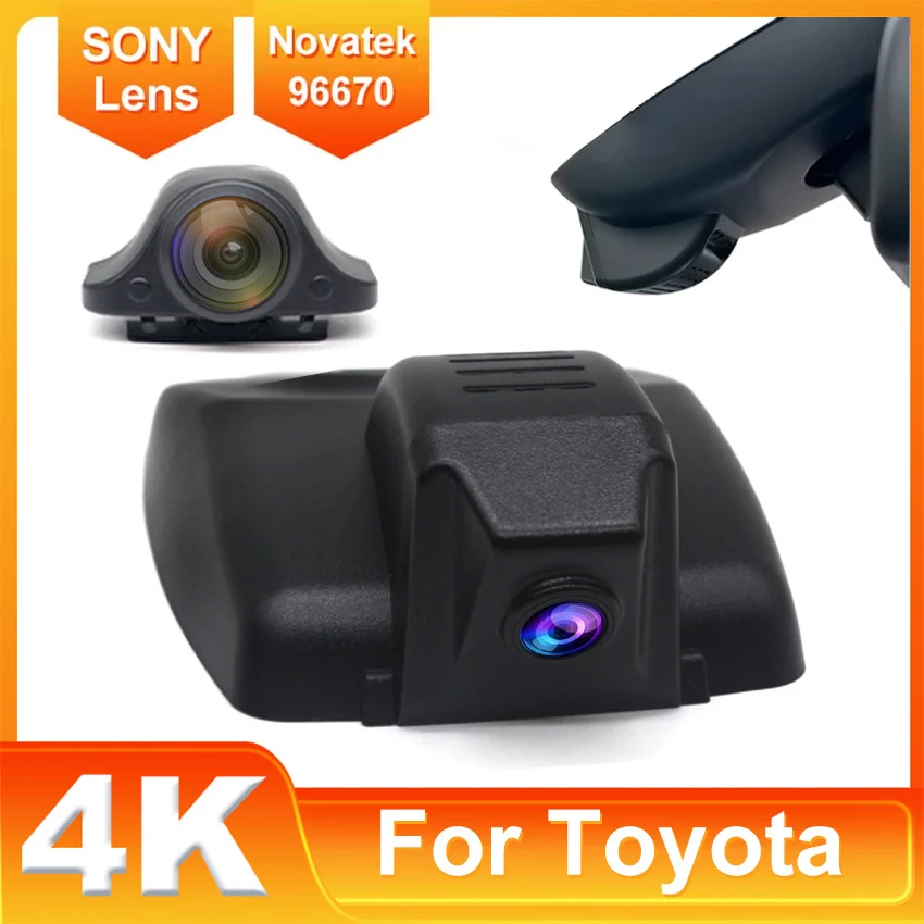

New! Plug and play Car DVR WiFi Video Recorder Dash Cam Camera For Toyota RAV4 Deluxe 2019 2020 2021 4K hd 2160P Dashcam
