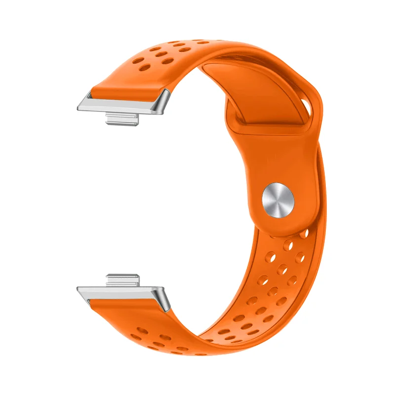 

Perforated Strap For Huawei Watch Fit 4Pro 4 3 2 Bracelet Reverse Buckle Quick Release Waterproof Silicone Breathable Sport Band
