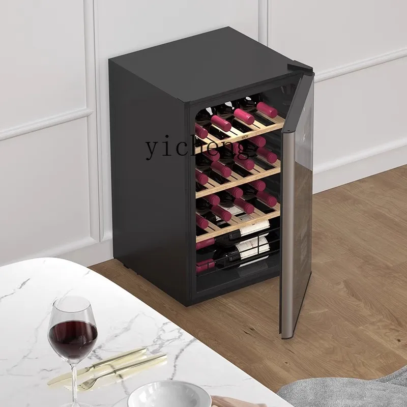 

ZML Wine Cabinet Constant Temperature and Humidity Household Tea Embedded Small Ice Bar Refrigerated Living Room