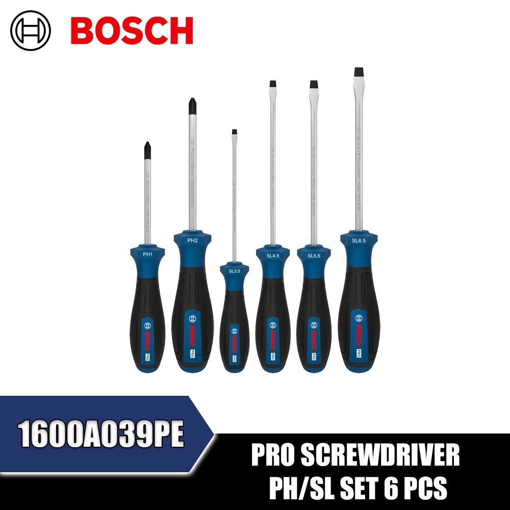 bosch-1600a039pe-pro-ドライバー-ph-sl-セット-6本組-ハンドツール