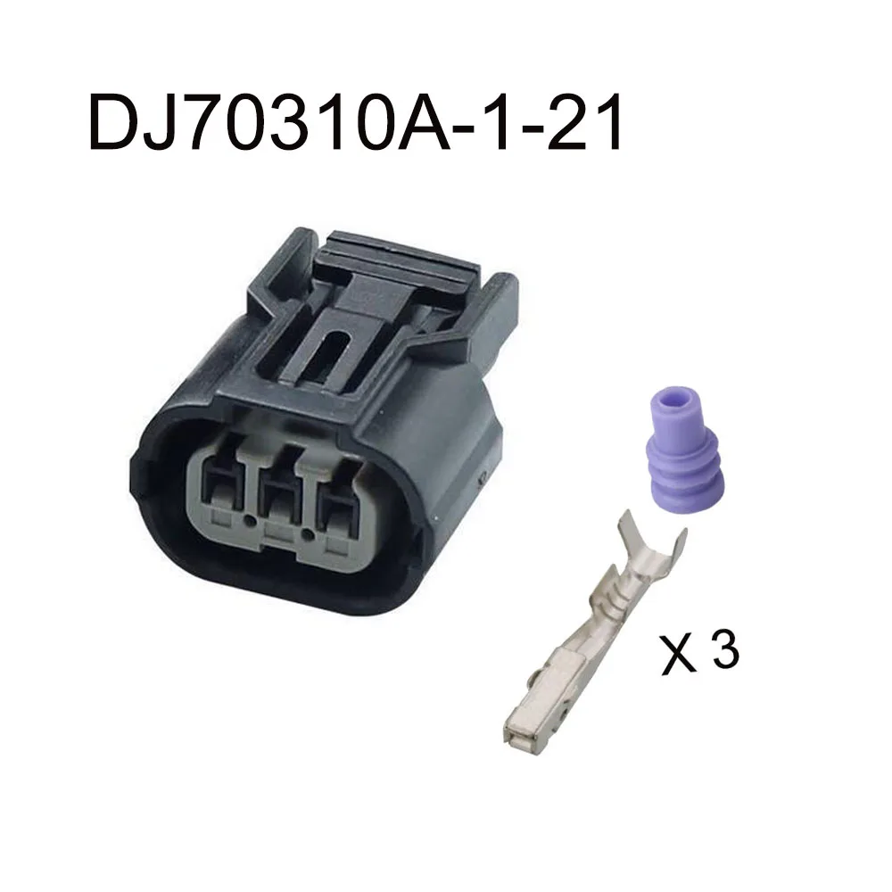 100SET DJ70310A-1-21 auto Waterproof connector cable 3 pin automotive Plug famale male socket Includes terminal seal