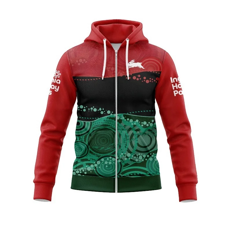 

Zip Hoodie 2024 South Sydney Rabitos Adult Team Captain Running Shirt