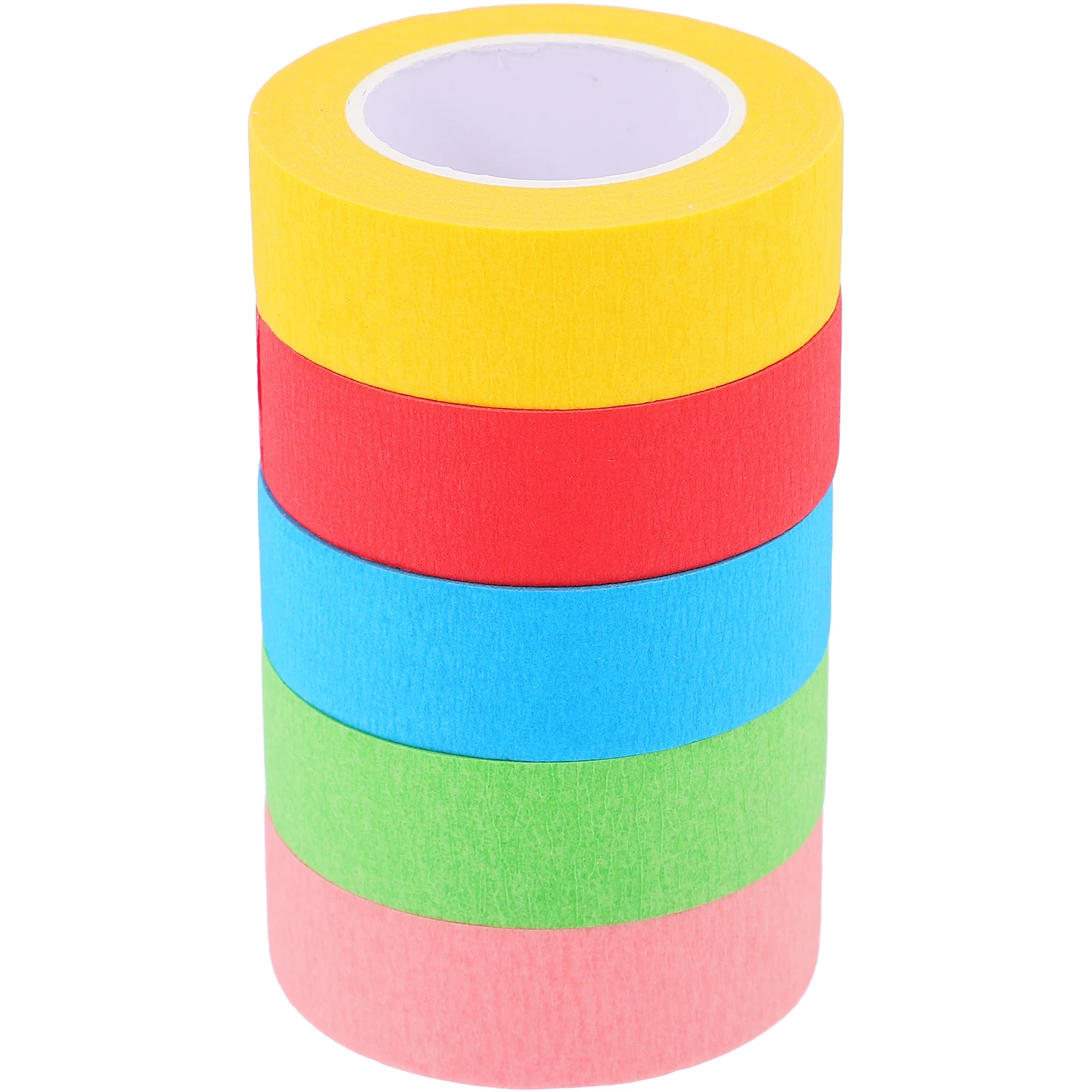 

5 Rolls Colorful Masking Tape Colored Decorative Packing Craft Supplies DIY Projects Scrapbook Artist Graphic Bulk