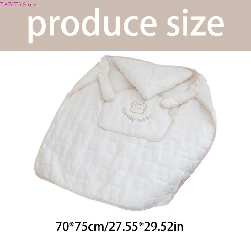 بطانية أطفال عصرية C9GB مع غطاء للرأس، غطاء لعربات الأطفال بوظيفة مقعد الخصر لتلبية احتياجات الأبوة اليومية #6